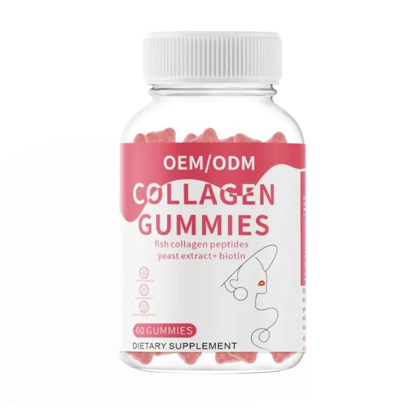 Glowing Glutathione Gummies with Biotin and Marine Collagen Hydrolyzed Supplements