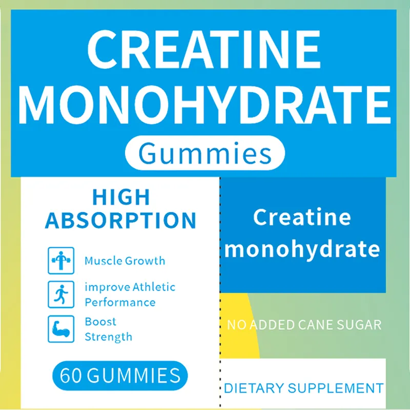 OEM Best Creatine Gummies Strength Endurance Muscle Supplement Creatine Monohydrate Gummies.