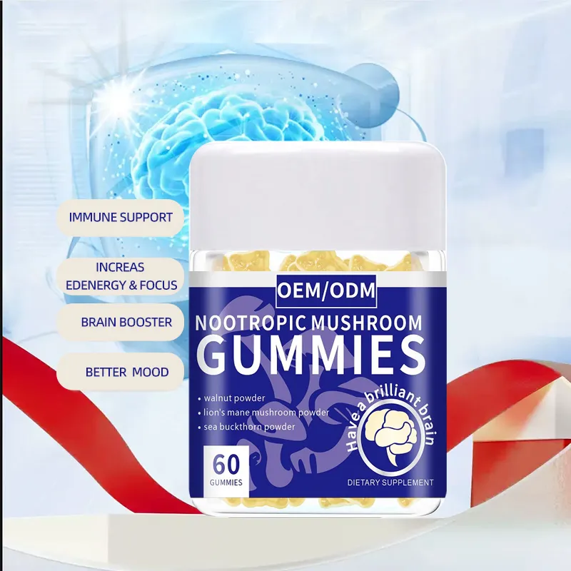 Plant Extracts Support Memory and Brain Health Nutrient Mushroom Gummies