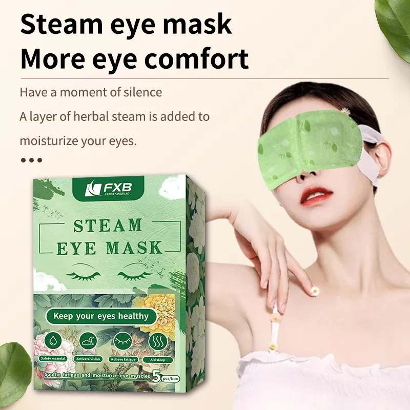 Private Label Disposable Aromatherapy Steam Eye Mask Warming Hot Facial Mask Patch