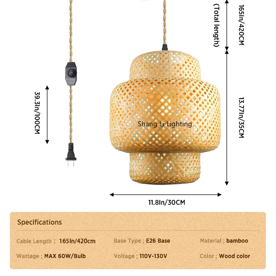 Bamboo Art Chandelier Retro Pastoral Zen Tea Room Lamps Creative Personality Lantern Restaurant Restaurant Bamboo Rattan Art Pendant