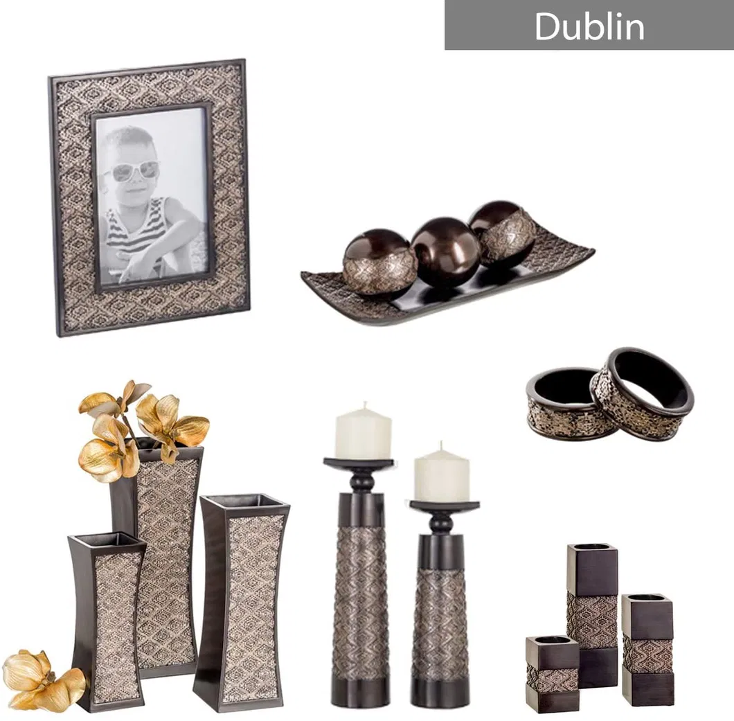 Creative Scents Dublin Home Decor Tray and Orbs Set - Coffee Table Decor Centerpiece Table Decorations Bowl with Spheres - Decorative Accents Balls for Living