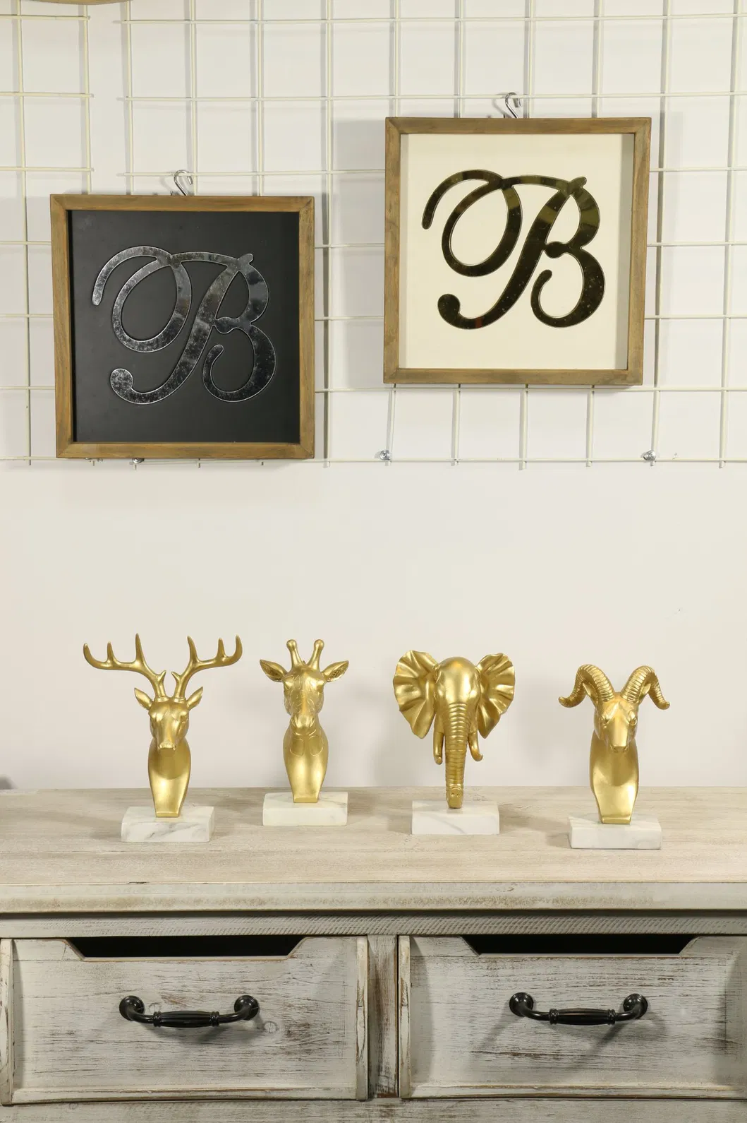 Custom Resin Craft for Decor Custom Gold Deer Head for Home Decor