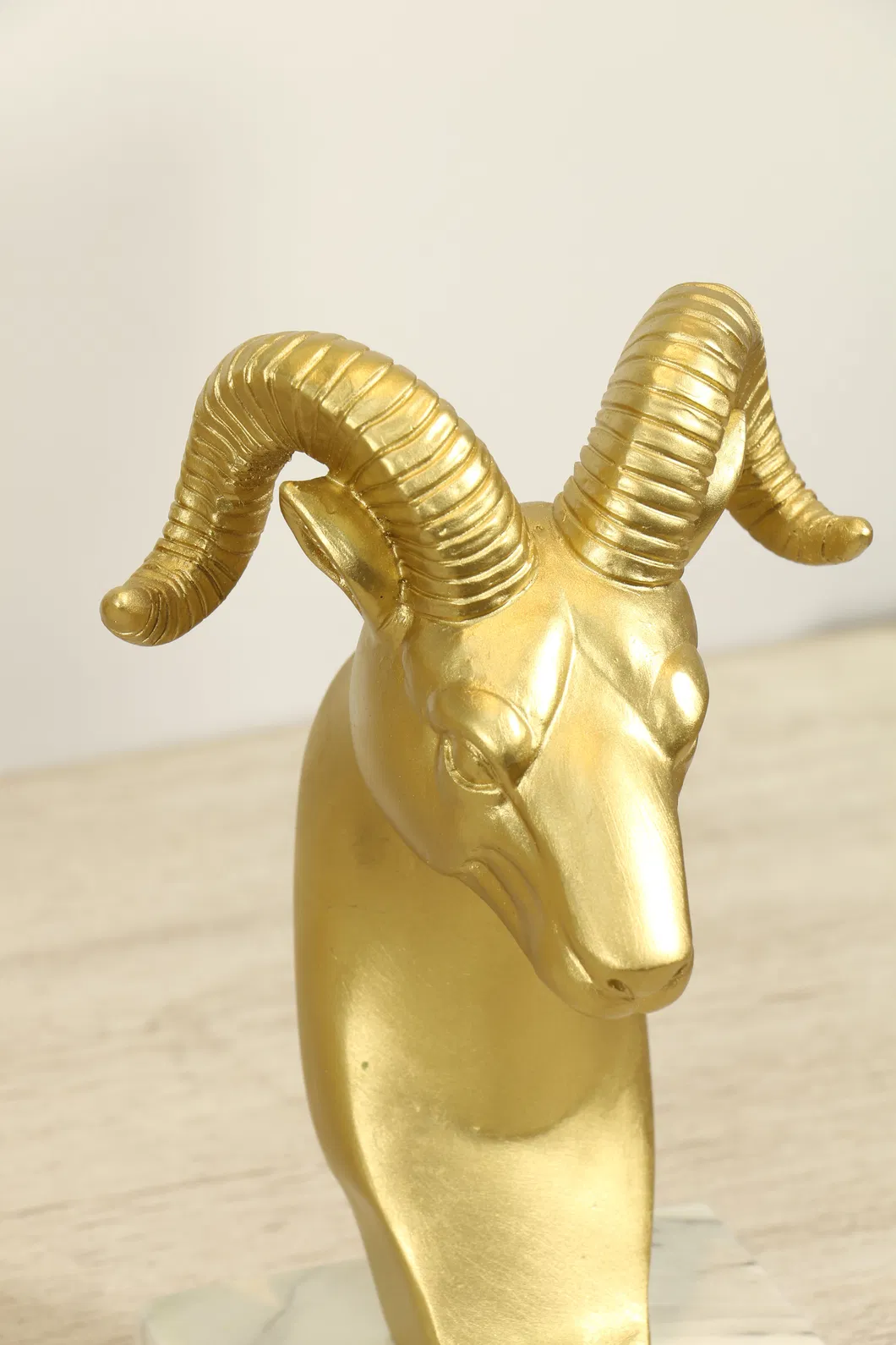 Custom Resin Craft for Decor Custom Gold Deer Head for Home Decor