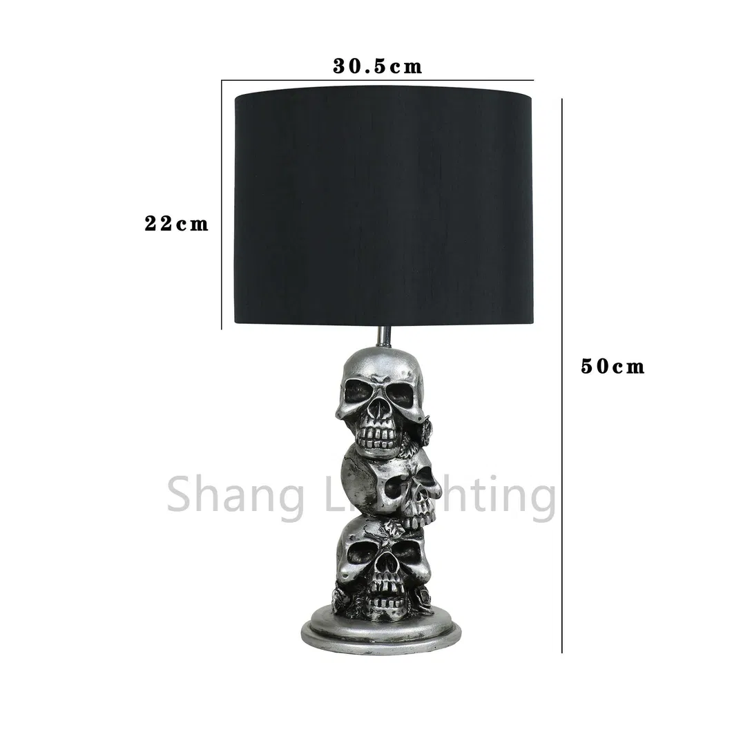 American Christmas Table Lamp Skull Table Lamp Personality Retro Table Lamp Decoration Handicraft Table Lamp Floor Lamp