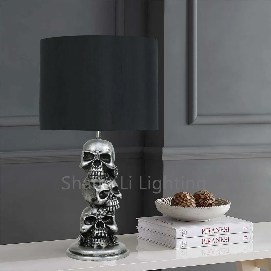 American Christmas Table Lamp Skull Table Lamp Personality Retro Table Lamp Decoration Handicraft Table Lamp Floor Lamp