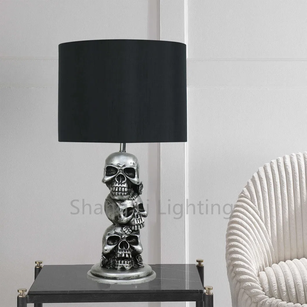 American Christmas Table Lamp Skull Table Lamp Personality Retro Table Lamp Decoration Handicraft Table Lamp Floor Lamp