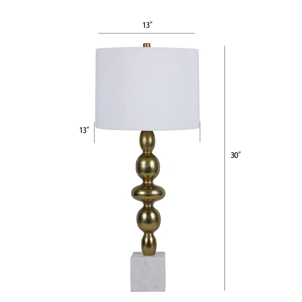 American Decorative Table Lamp Nordic Designer Style Beads Desk Lamp Simple Modern Household Living Room Bedroom Personality Desk Lamp