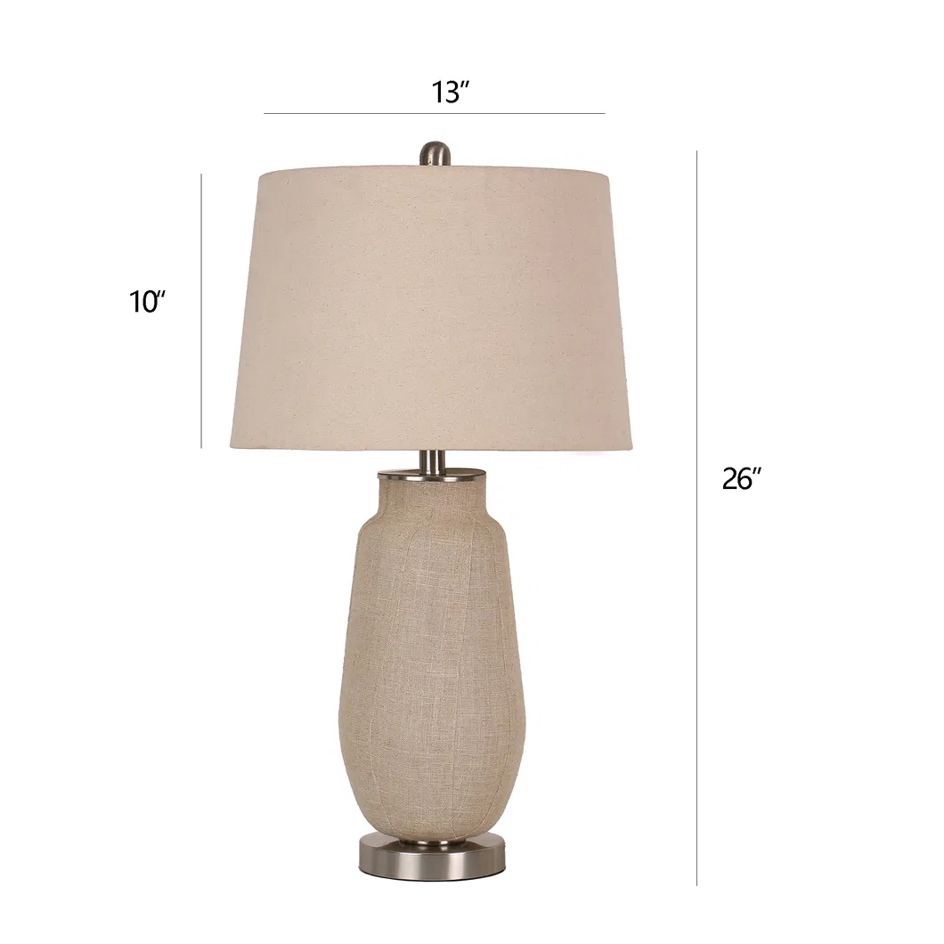 American Desk Lamp Special Gray Cloth Lamp Body Table Lamp