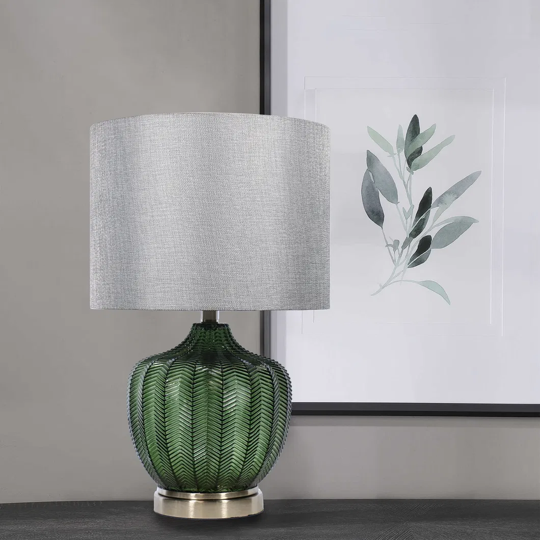 American Glass Table Lamp Green Table Lamp Bedside Table Lamps