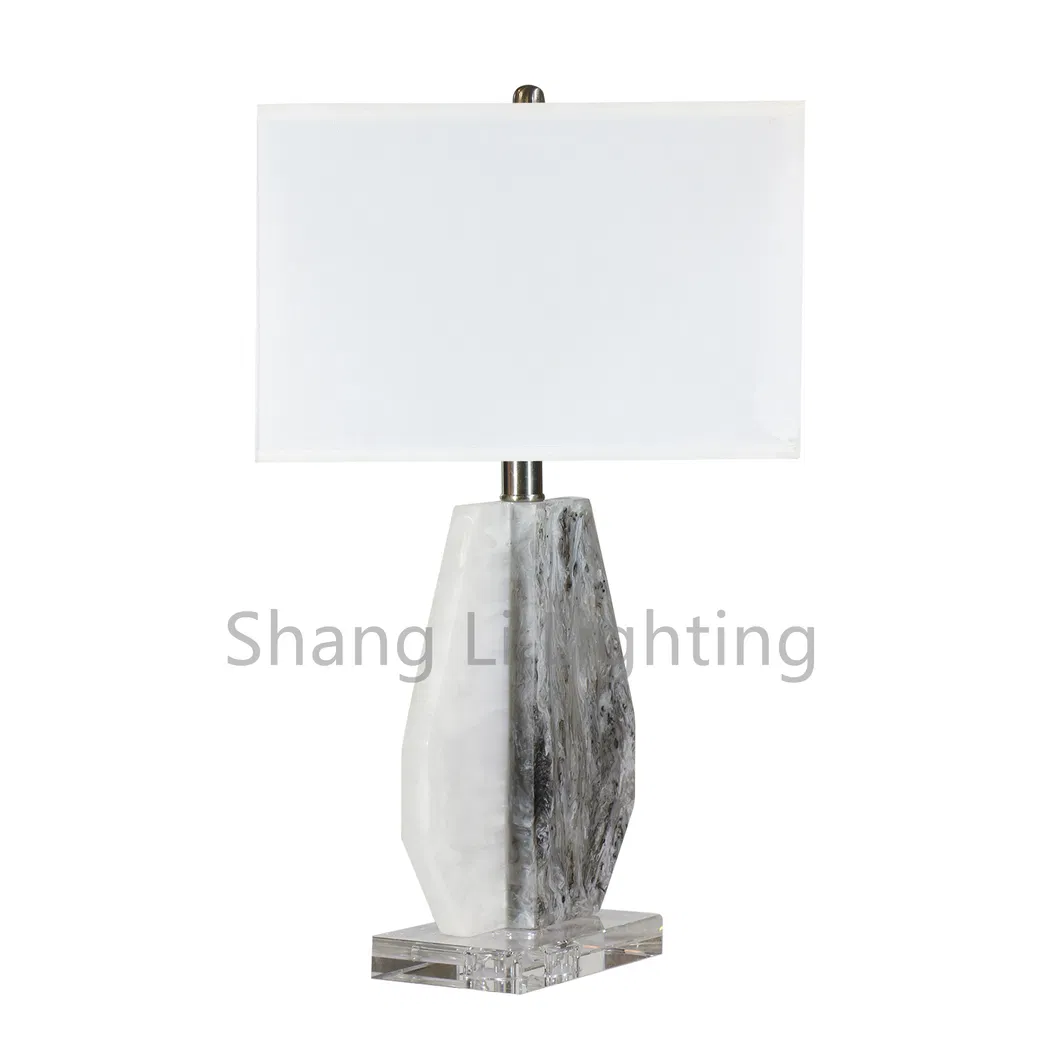 American Table Lamp Creative Light Luxury Marble Postmodern Minimalist Atmosphere Model Room Living Room Bedroom Bedside Study Lighting