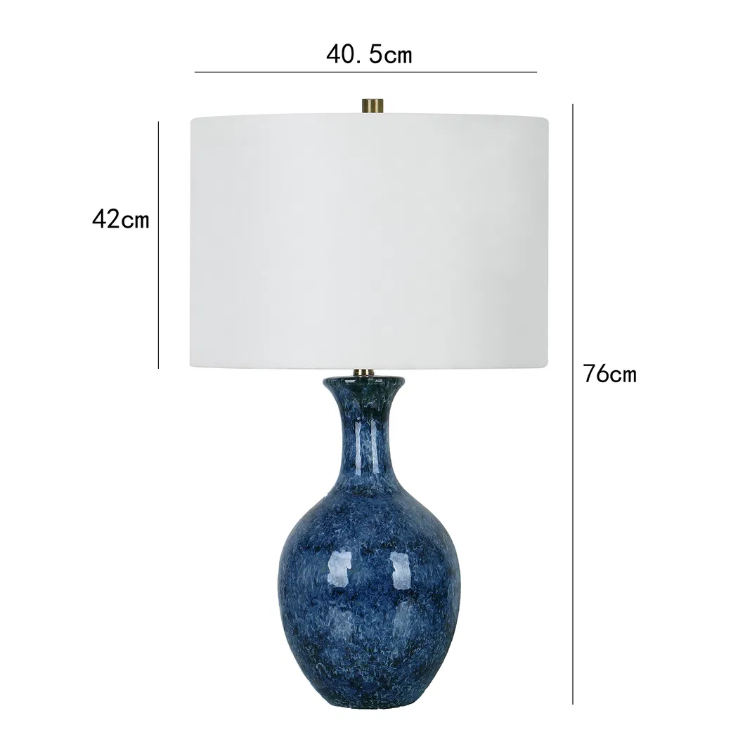 American Table Lamps Blue Glazed Table Lamps Decorative Lamps