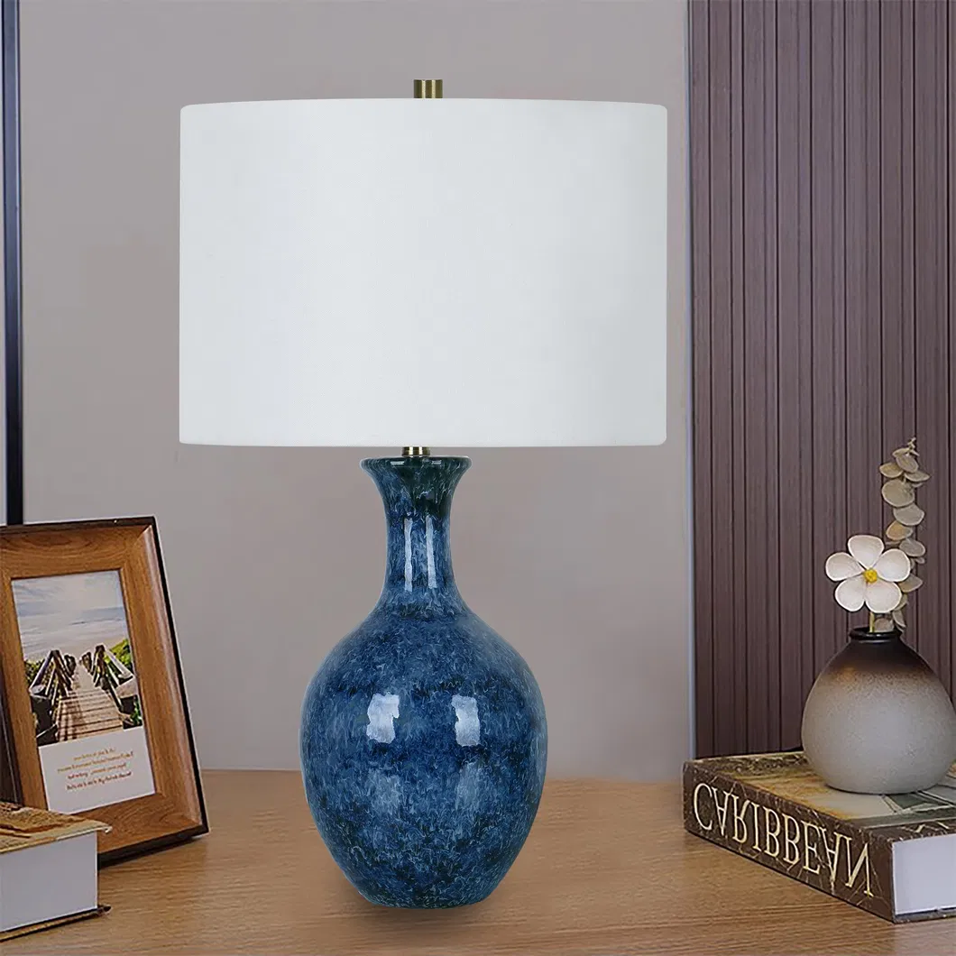 American Table Lamps Blue Glazed Table Lamps Decorative Lamps