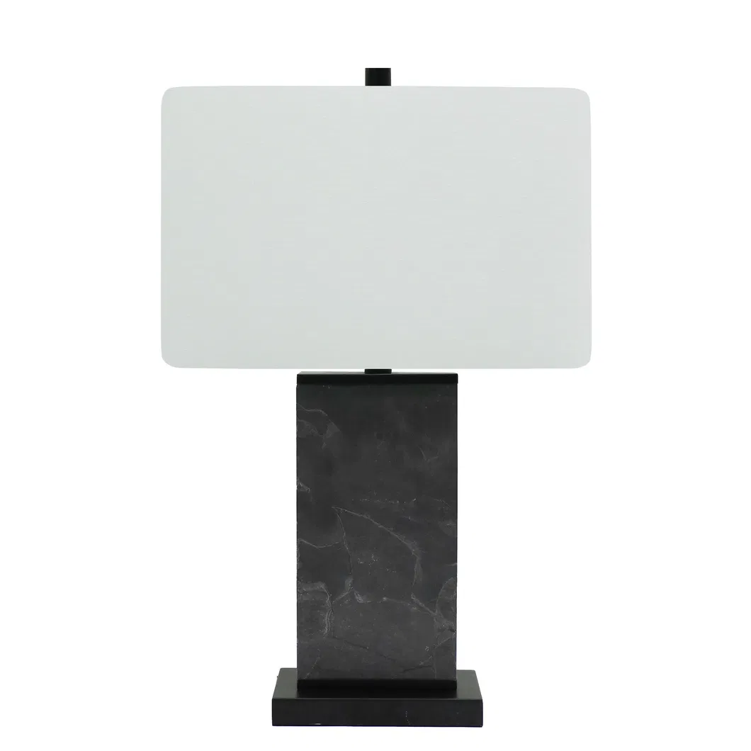 American Table Lamps Gray Marble Square Table Lamps Decorative Table Lamps