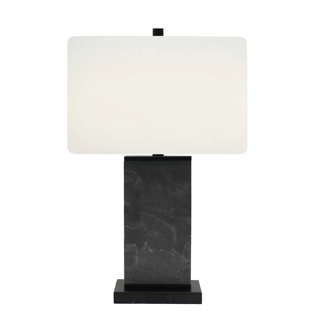 American Table Lamps Gray Marble Square Table Lamps Decorative Table Lamps