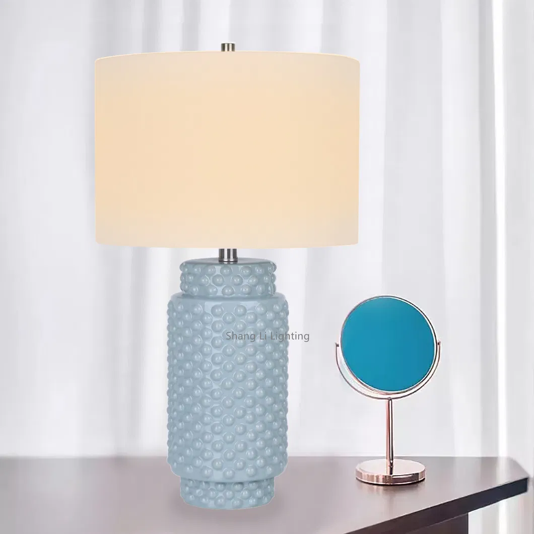 Blue Ball Ball Ceramic Desk Lamp Living Room Desk Lamp Bedroom Bed Modern Simple Decorative Desk Lamp Floor Lamp