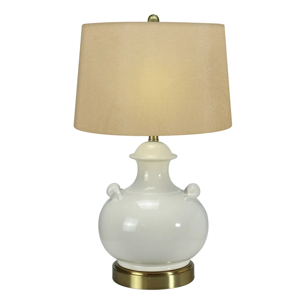 Classical Pot-Shaped Base Fashion Interior Lighting Exquisite Table Lamp Ceramic Light