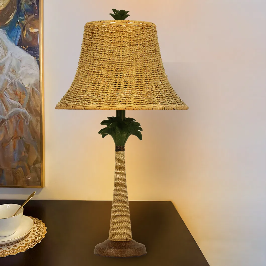 Coast Room Lighting Rattan Lampshade Rattan Base Table Lamps