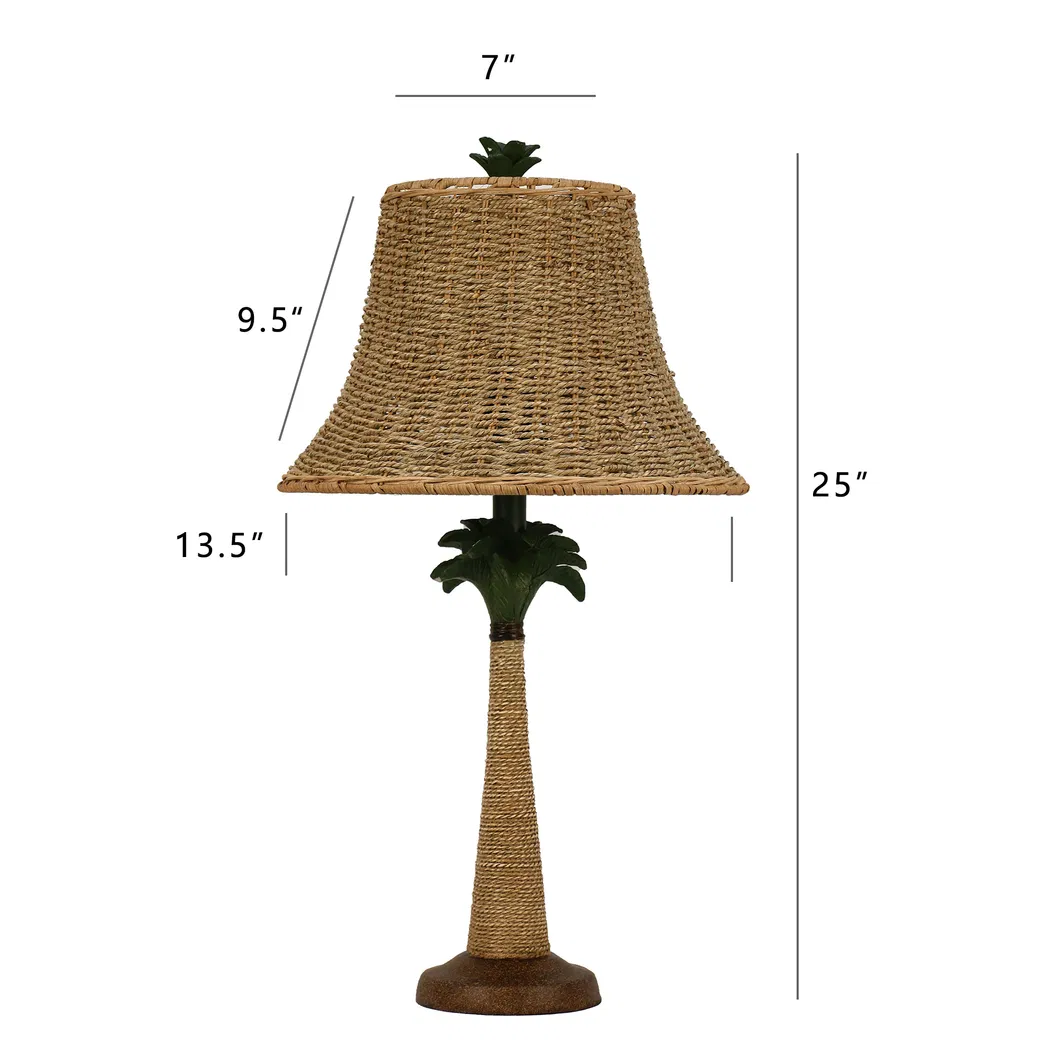 Coast Room Lighting Rattan Lampshade Rattan Base Table Lamps