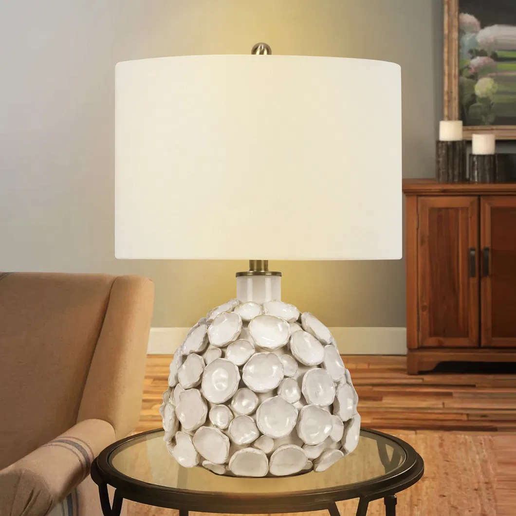 Customized Flower Ceramic Luxury Table Lamp for Home Hotel Villas