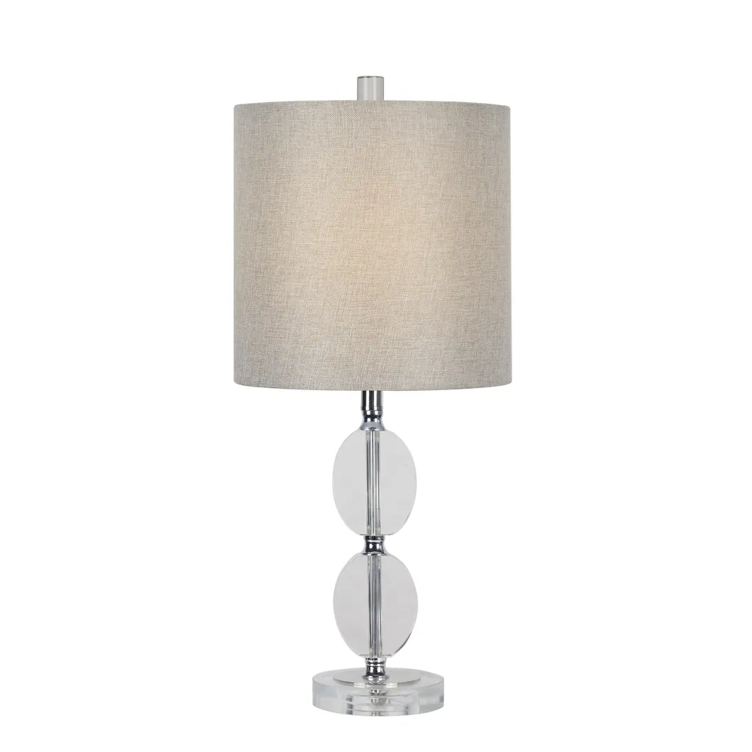 European Fine Glass Table Lamp Gray Decorative Table Lamps