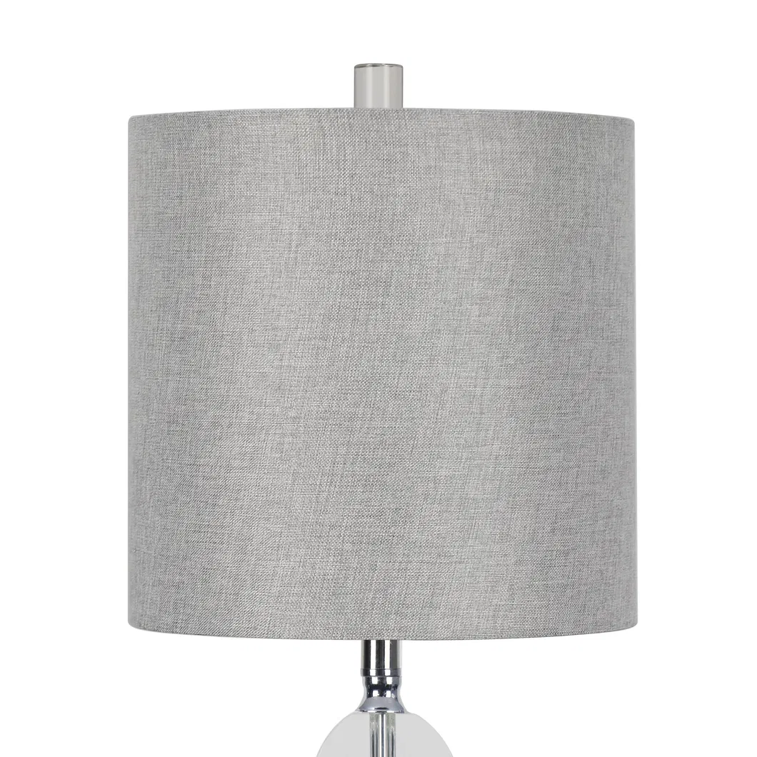 European Fine Glass Table Lamp Gray Decorative Table Lamps