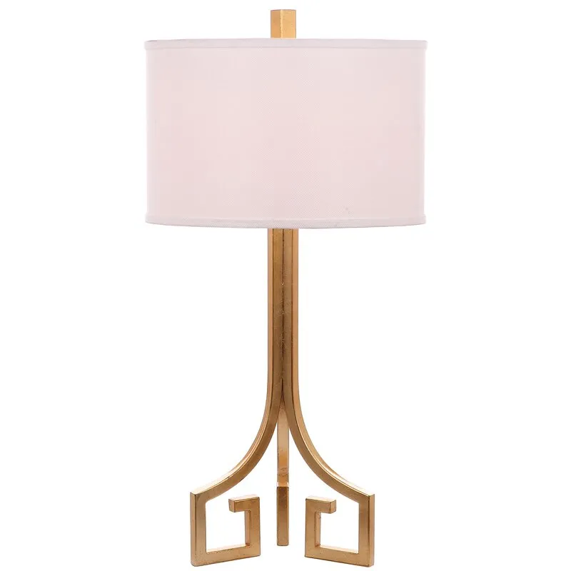 High Quality Hotel Home Decorative Gold Base Fabric Shade Modern LED Table Lamp