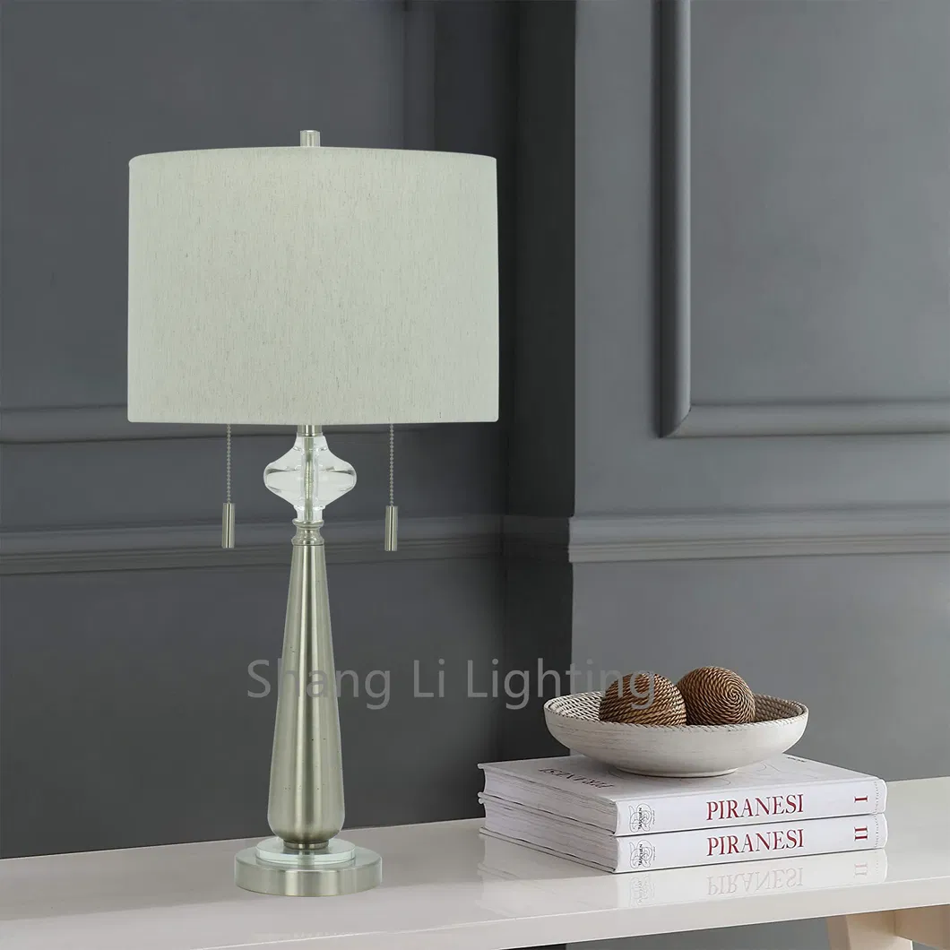 Postmodern Light Luxury Study Bedroom Bedside Lamp Model Room Showroom Living Room Hotel Fashion Simple Crystal Table Lamp