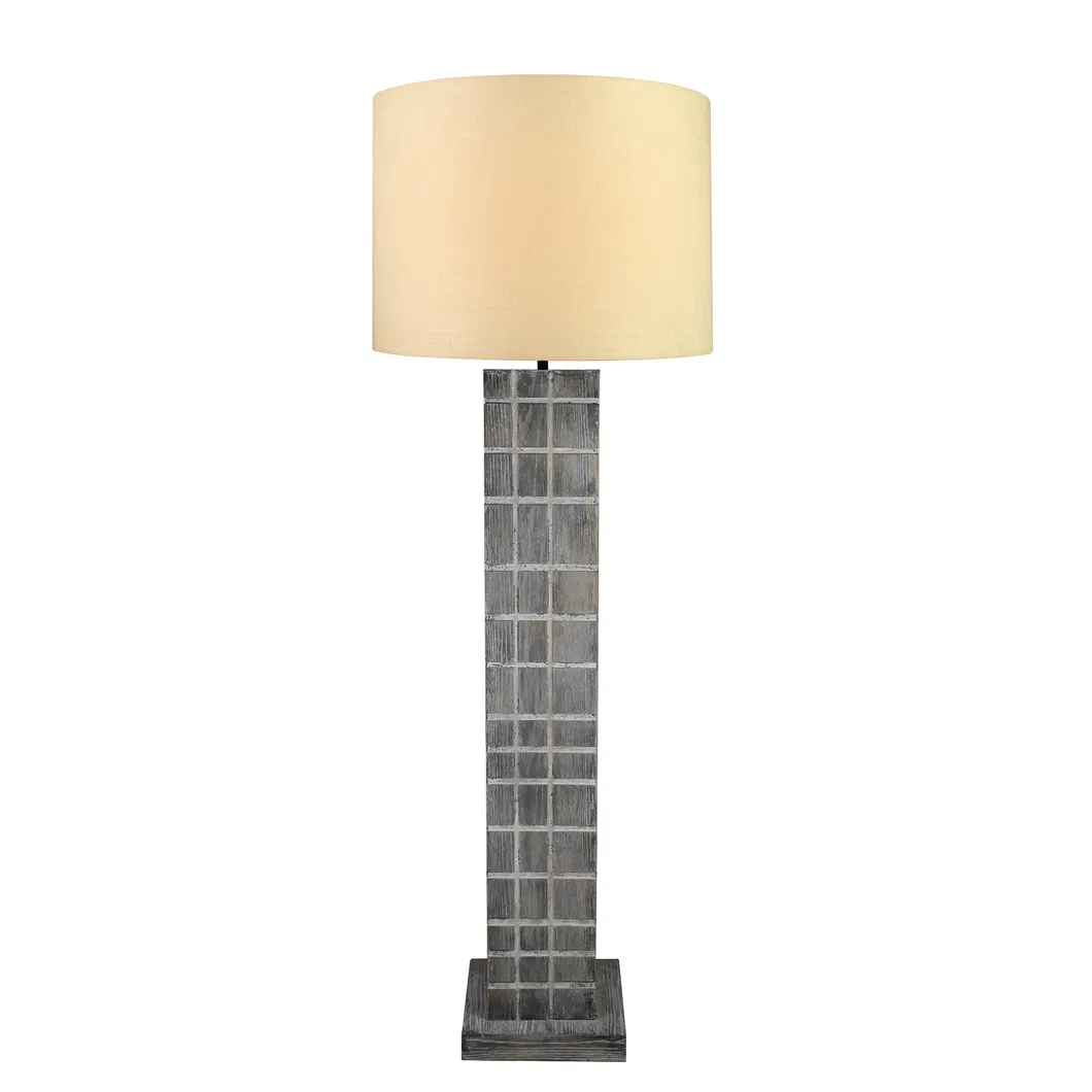 Retro Floor Lamp Blue Lattice Living Room Tea House Guest House Decorative Floor Lamp