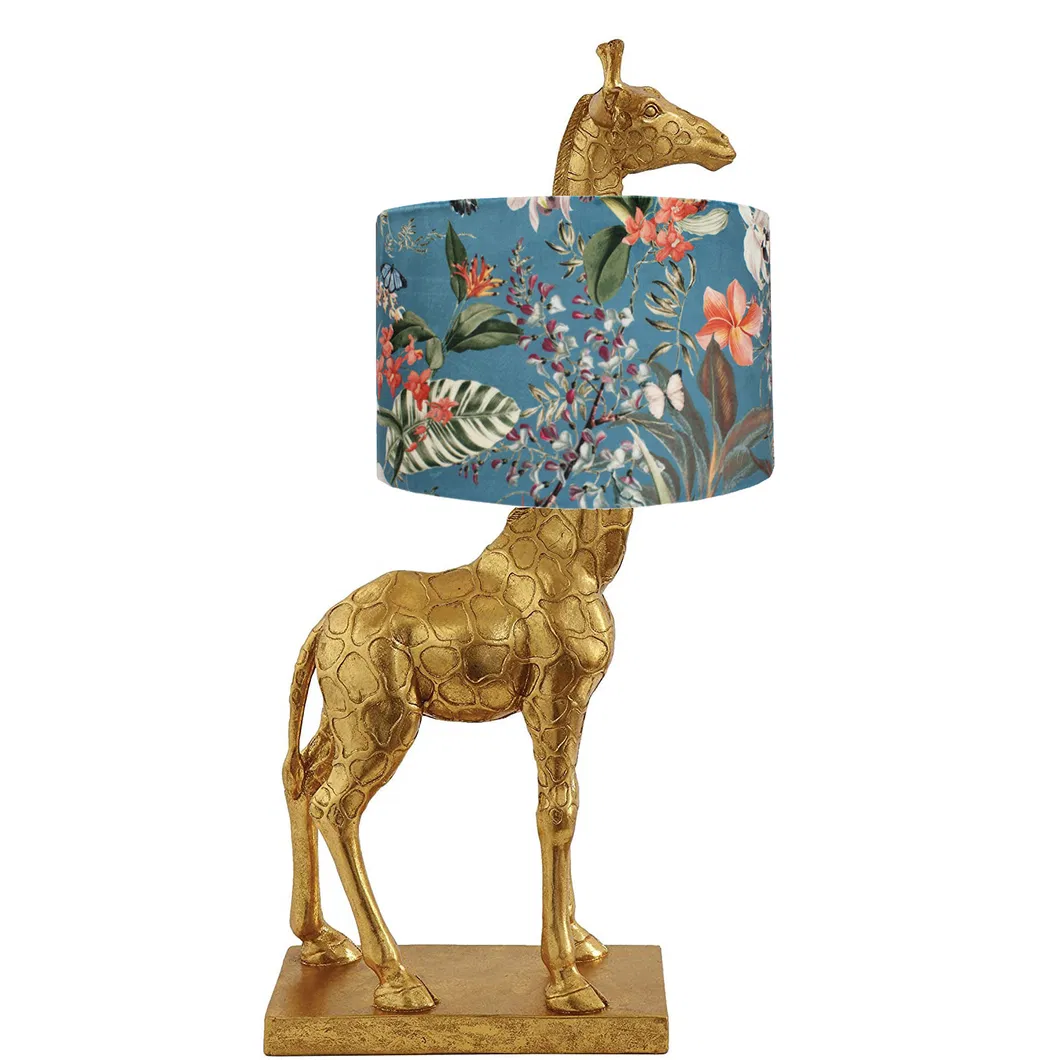 Unique Animal Customized Accept Antique White Giraffe Lighting Design Luxury Deck Light Home Decor Bedside Resin Lamps Multi-Colors