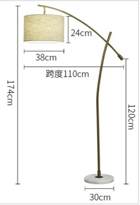 Apartment Iron Nordic Luxury Arc Floor Lamp Office Modern Light Decorative Standing Hotel Floor Lamp