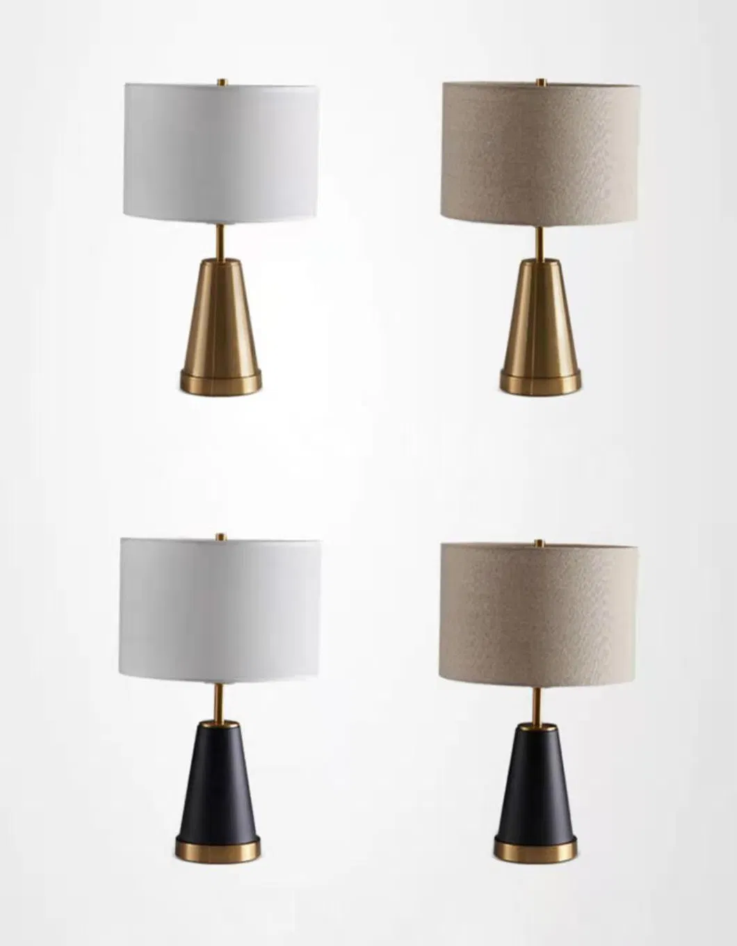 Modern Floor Lamp Stand Hotel Rooms Are Decorated with Golden Marble Floor Lamps