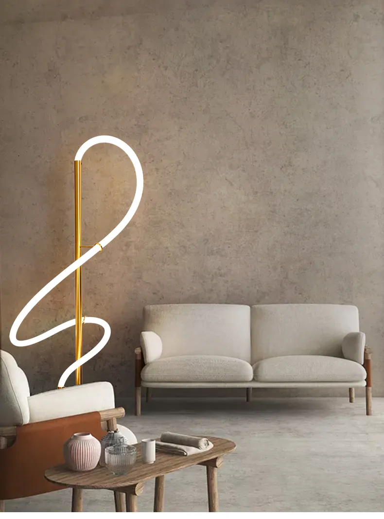 Modern Simple Bedroom Study Sofa Creative LED Floor Lamp