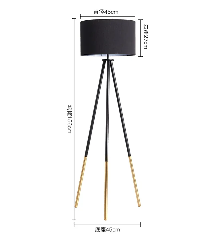 Modern Tripod Floor Lamp for Bedroom Nordic Luxury Living Room Stand Light Home Decoration Table Lamp