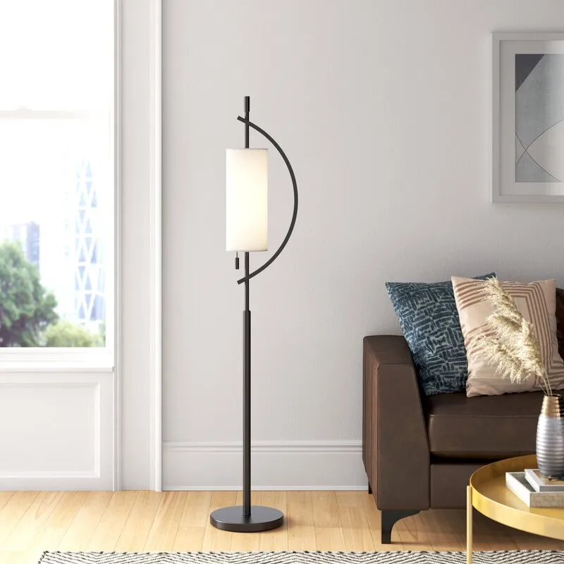 Morden Round Lampshade Iron Metal LED Floor Lamp for Hotel/Bedroom/Living Room