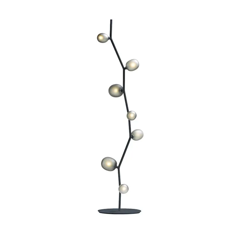 Nordic Living Room Simple Light Luxury Glass Ball Tree Bedroom Model Room Art Creative Decoration Designer Floor Lamp