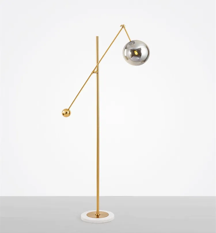 Post Modern Glass Cover Designer Model Room Decorative Floor Lamp