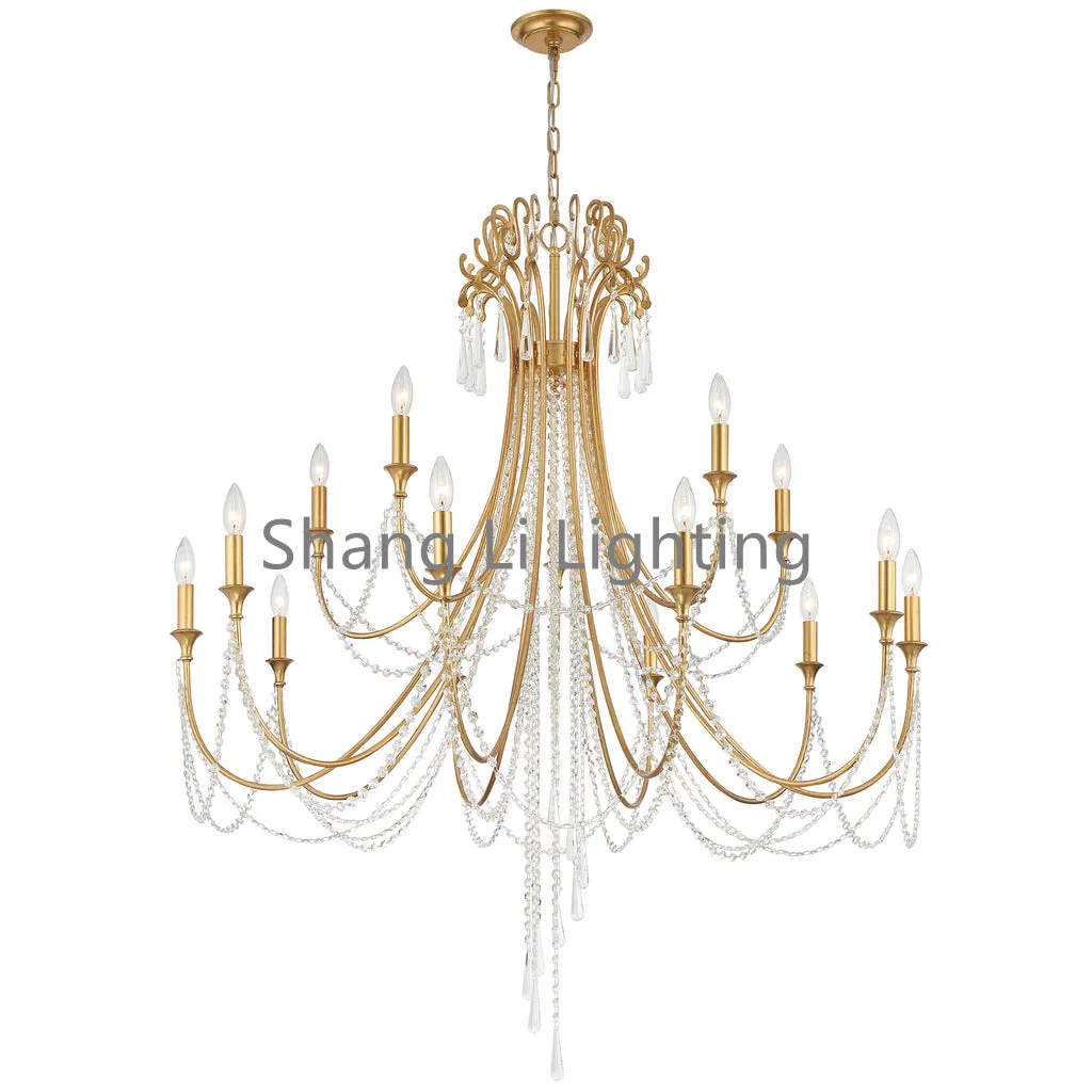 Crystal Chandeliers Feature Strands of Crystal Jewels Hanging From a Simple Frame to Create a Bowlshaped Silhouette. a Chandelier for a Living Room Pendant Lamp