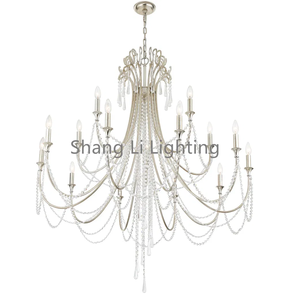 Crystal Chandeliers Feature Strands of Crystal Jewels Hanging From a Simple Frame to Create a Bowlshaped Silhouette. a Chandelier for a Living Room Pendant Lamp