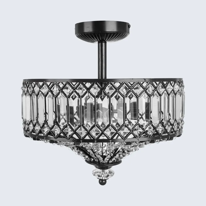 European-Style Light Luxury Crystal Ceiling Lamp Passage Stair Porch Entrance Hall Aisle Corridor Balcony Villa Small Chandelier