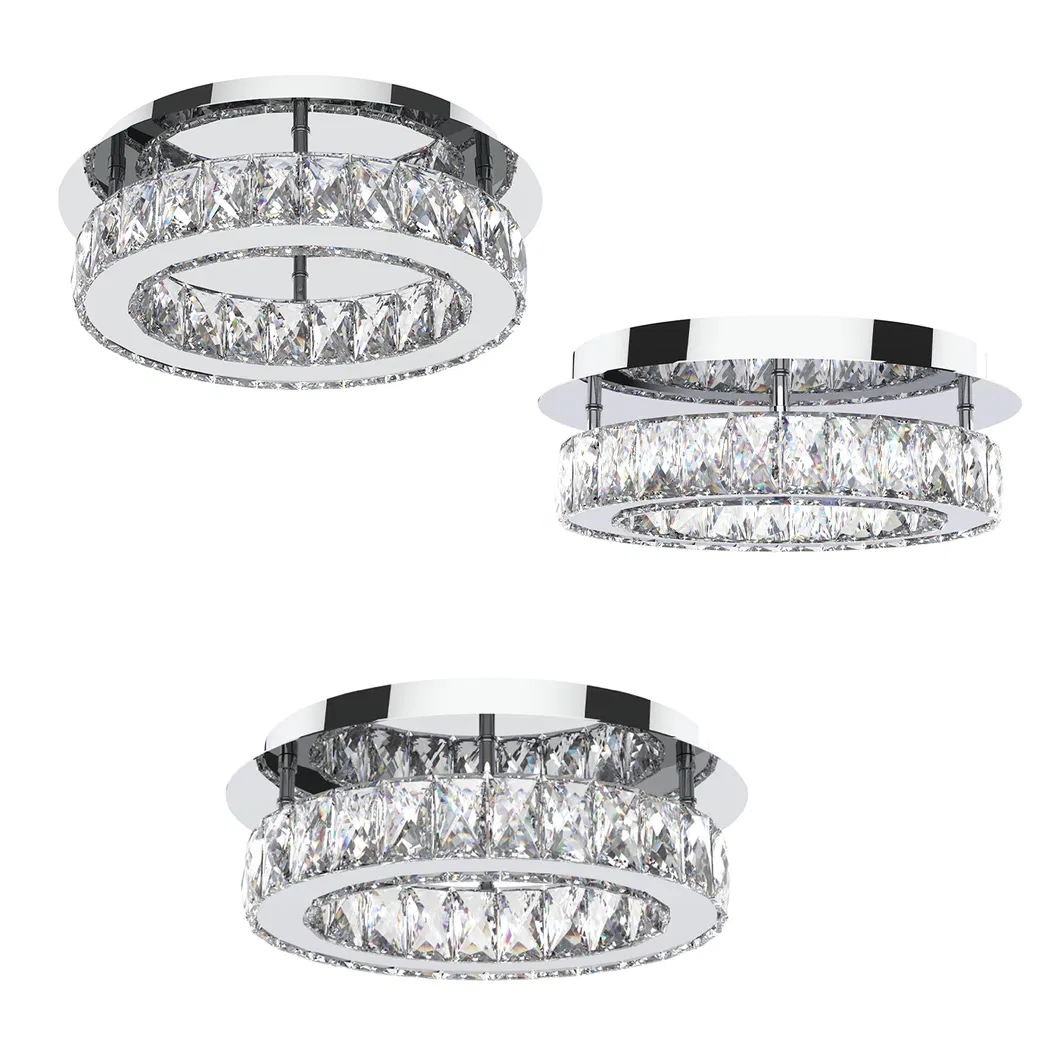 Factory Suppliers Round Indoor Luxury Ceiling Chandelier Black Gold LED Home Modern Crystal Chandeliers & Pendant Lights