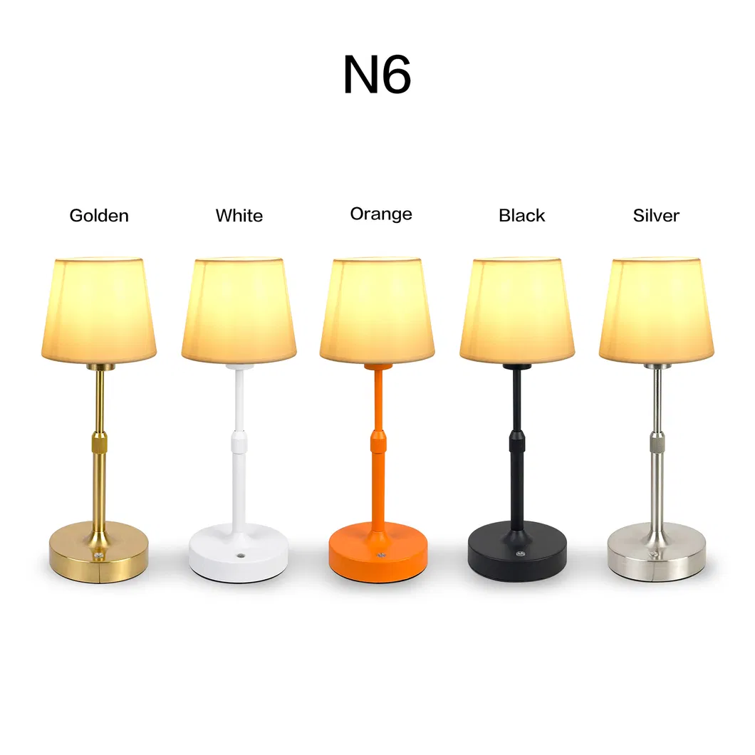 Cordless Fabric Light Switch Touch Desk Lamp Desktop Decorative Table Lamp