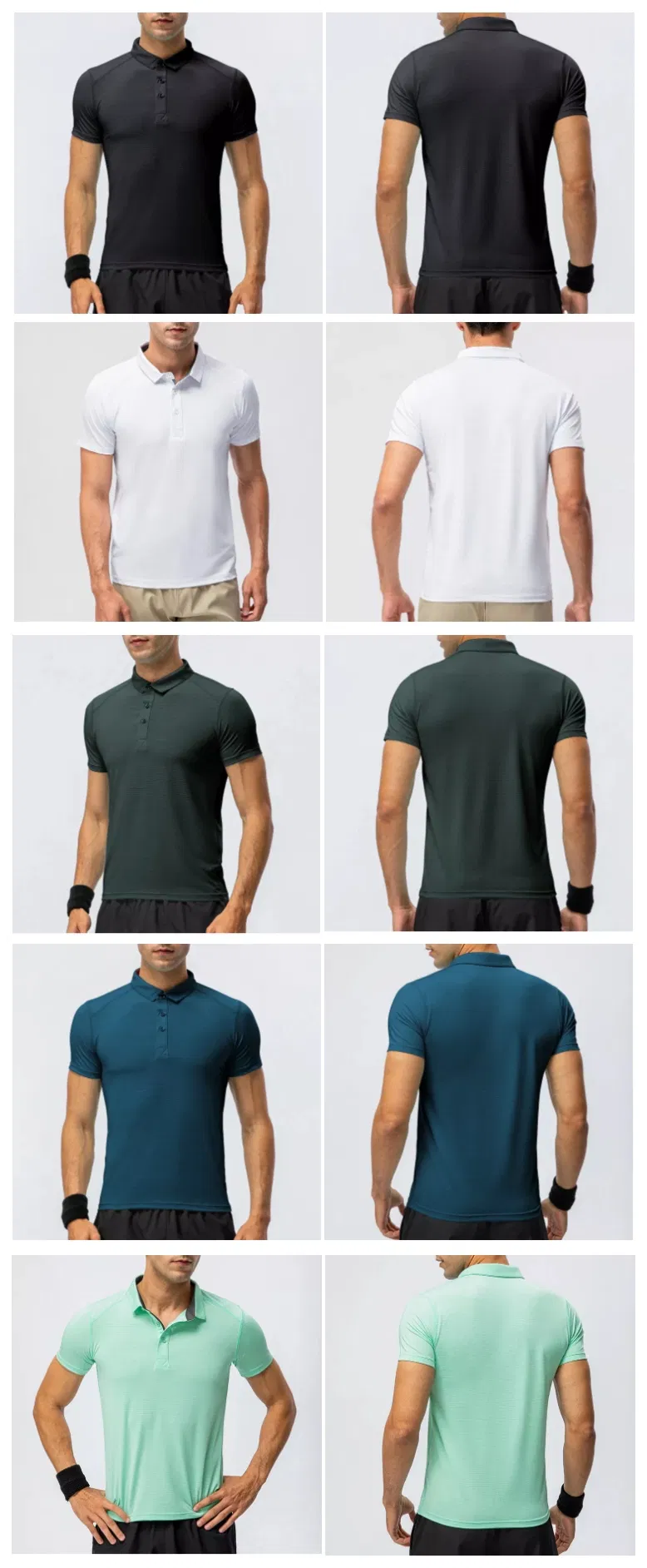 Xsunwing Customized Quickly Dry Fit Men Polo Shirt Recycled Plain Golf Short Sleeves T Shirt Sports Gym Wear Clothing Myel15003