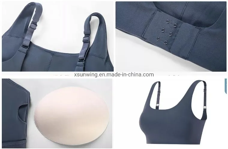 Xsuniwng Wholesale Custom Women Apparel Adjustable Fitness Clothing Yoga Top Wear Sports Bra with Chest Pad Wdq014