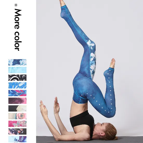 Wholesales Womens Factory Direct Supply Plus Size High Waist Tight Printed Yoga Pants Sports Gym Wear Leggings Wdq1023