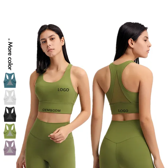 Xsunwing Amazon Hot Sale Acid Washed Racer Back Yoga Bra Sports Fitness Suit Seamless Strappy Women Gym Running Top Sports Bra Wdq082