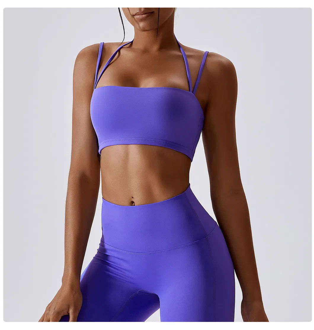 Xsunwing Custom Deporte Women Sport Bra Female Athleisure Workout Tank Top Ladies Gym Set Clothes Seamless Yoga Suit Sport Wear