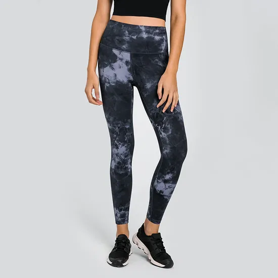 Xsunwing Best Selling Tie-Dye Printed Women Clothes Joggers Training Gym Wear Ladies Leggings Pants Slim Fit Apparel