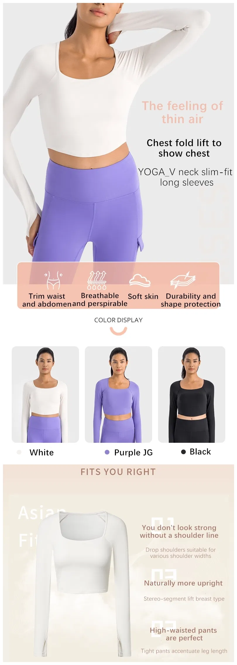 Xsunwing Custom New Ladies Tight Mesh Splicing Fitness Pullover Sweatshirts Cropped Tops Womens Running Gym Long Sleeve T Shirt Wdq046