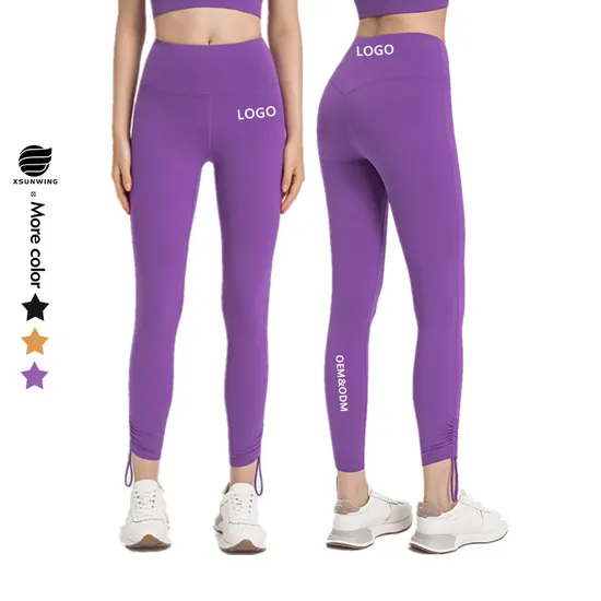 Xsunwing Custom Logo Buttery Soft High Waist Lulu Align Yoga Tayt Leggings Women Tight Pants for Athletic Running Sport Leggings Wdq021